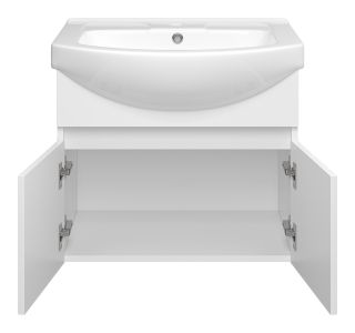 Подвесная тумба под раковину Misty Монро 65см белый